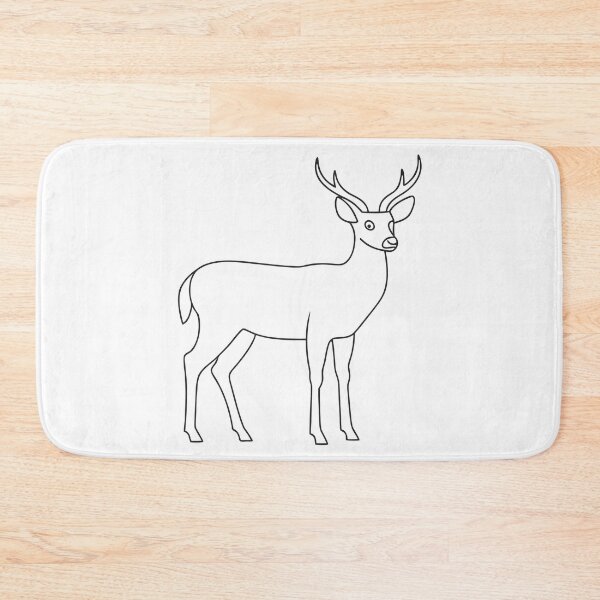 Artikelvorschau, Hirsch Elegant 1 Line Art Geschenk entworfen und verkauft von OneLine Studio.