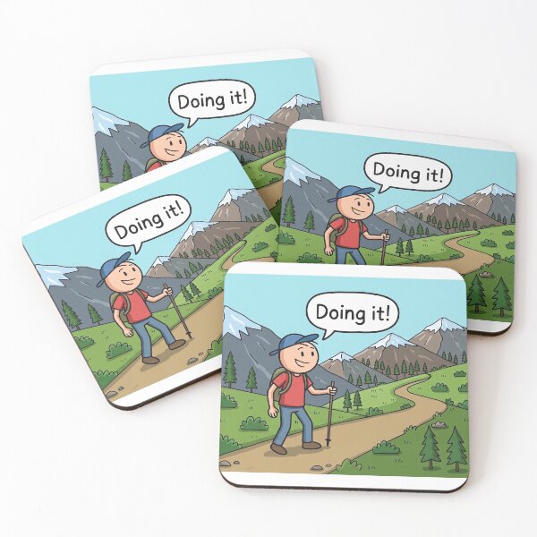 Item preview, Doing it! Hiking  designed and sold by Chris and Zoe's art shop.
