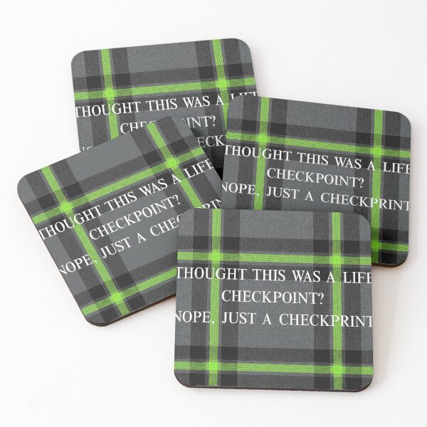 Item preview, Life Checkpoint / Check Print - Charcoal & Neon Green Plaid designed and sold by lifrary365.