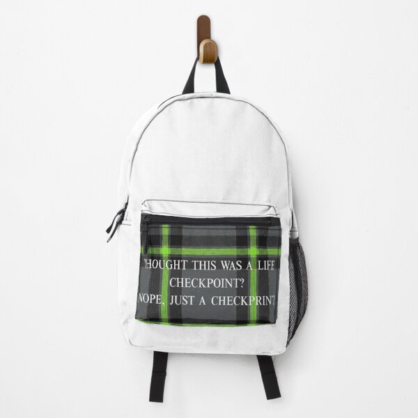 Item preview, Life Checkpoint / Check Print - Charcoal & Neon Green Plaid designed and sold by lifrary365.