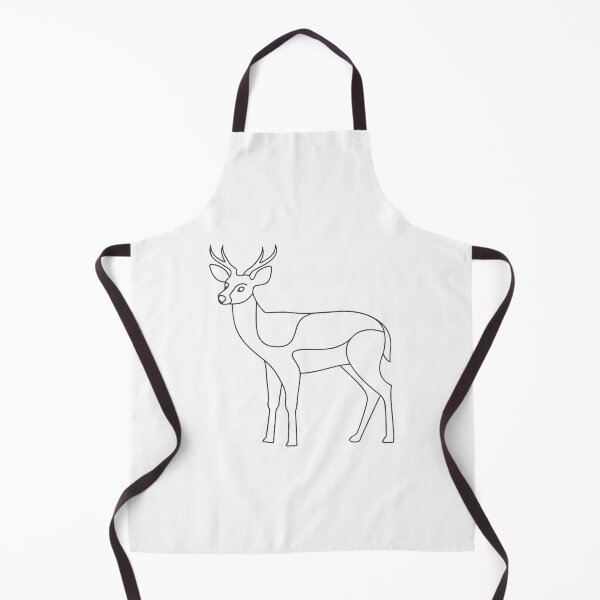 Item preview, Deer Elegant 2 Line Art Gift designed and sold by OneLine Studio.