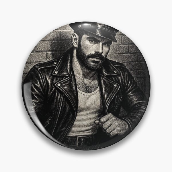 Item preview, Vintage 1940s Gay Leather Biker Series Rebel Leder Pride Graphic Design designed and sold by ItsAKinkThing.
