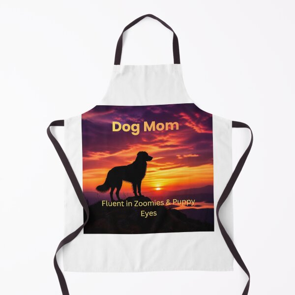Item preview, Dog Mom Sunset Silhouette | Fluent in Zoomies & Puppy Eyes designed and sold by DogMomGifts .