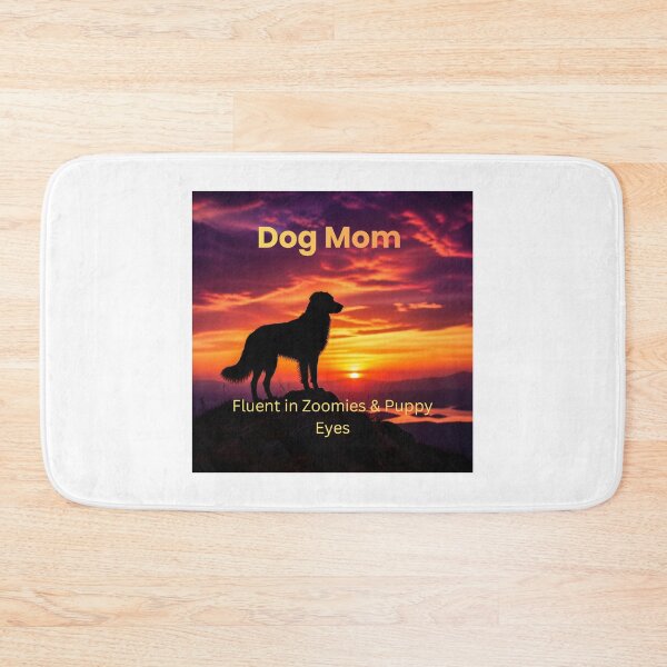 Item preview, Dog Mom Sunset Silhouette | Fluent in Zoomies & Puppy Eyes designed and sold by DogMomGifts .