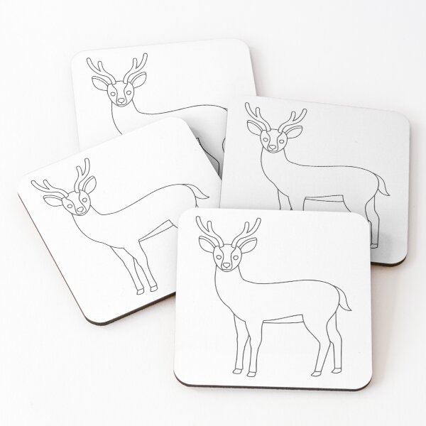 Item preview, Deer Friendly 1 Line Art Gift designed and sold by OneLine Studio.