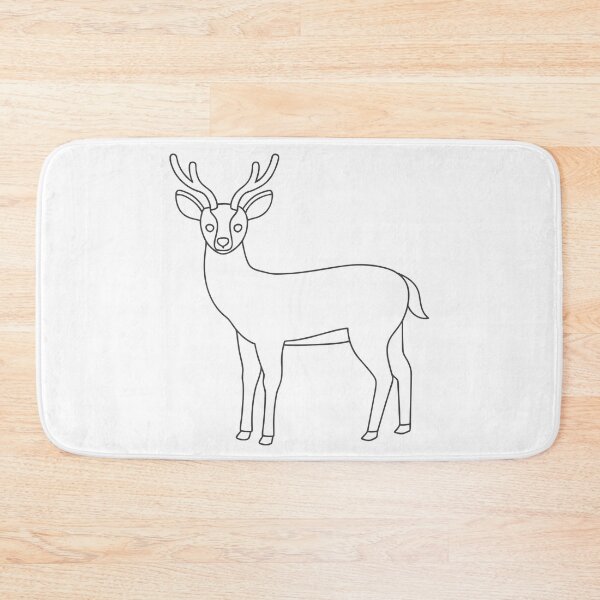 Item preview, Deer Friendly 1 Line Art Gift designed and sold by OneLine Studio.