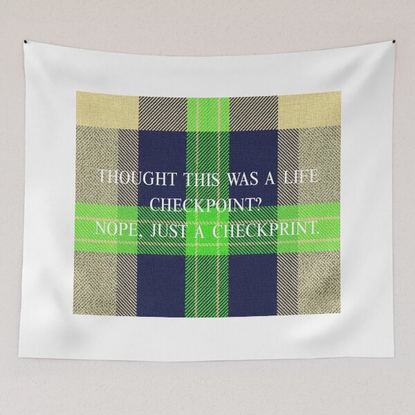 Item preview, Life Checkpoint / Check Print - Bright Beige & Lime Plaid designed and sold by lifrary365.