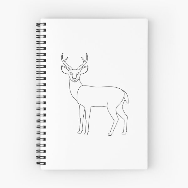 Item preview, Deer Friendly 2 Line Art Gift designed and sold by OneLine Studio.