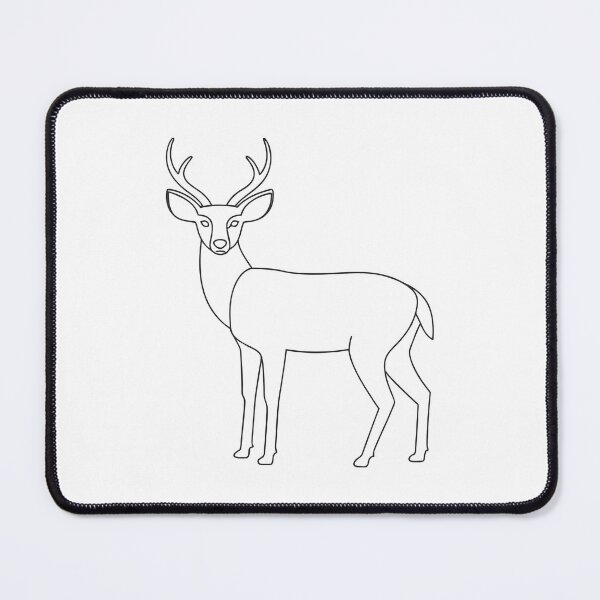 Item preview, Deer Friendly 2 Line Art Gift designed and sold by OneLine Studio.