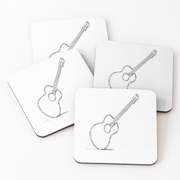 Item preview, Guitar Silver Line Art Music Instrument Design designed and sold by Craft99.