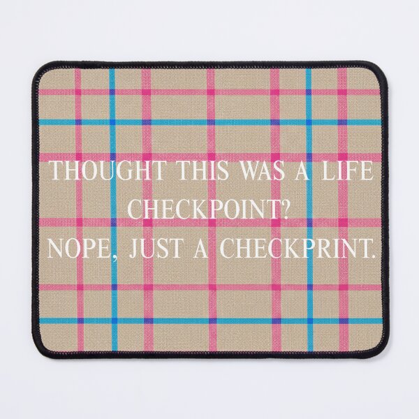 Item preview, Life Checkpoint / Check Print - Pastel Pink & Sky Blue Plaid designed and sold by lifrary365.