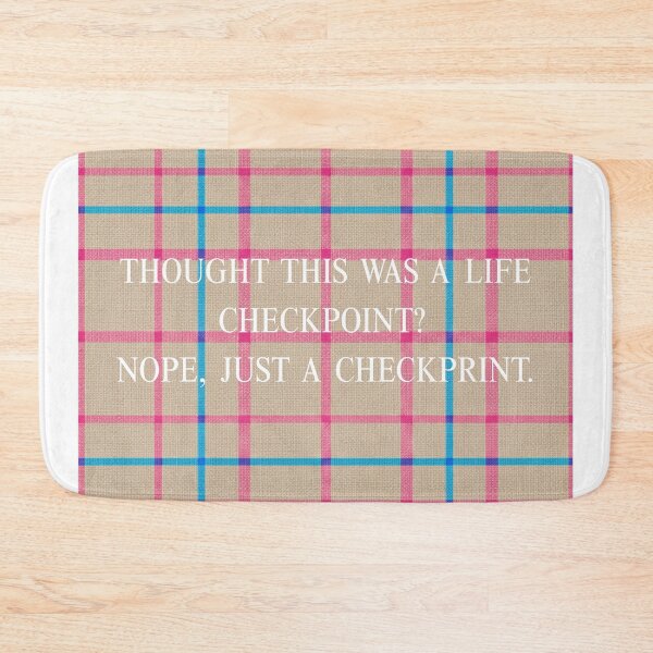 Item preview, Life Checkpoint / Check Print - Pastel Pink & Sky Blue Plaid designed and sold by lifrary365.