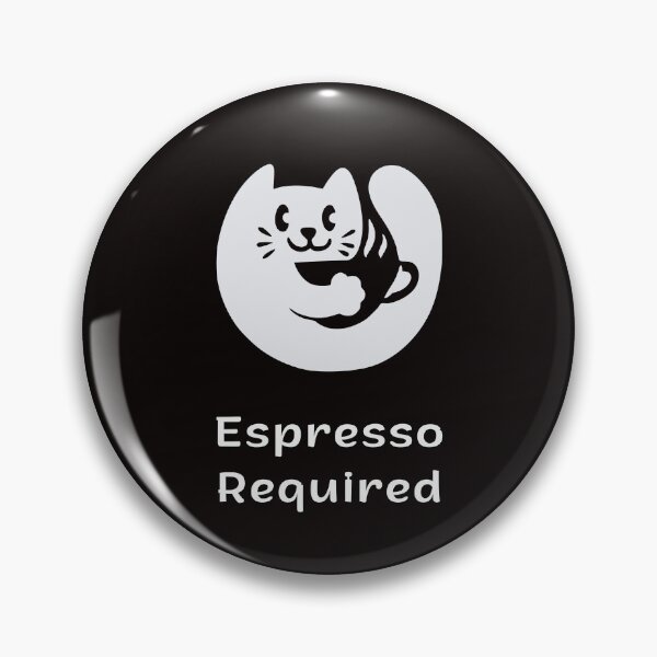 Item preview, Espresso Required | Espresso Yourself Cats | Minimalist Coffee Cat designed and sold by ContigoART.