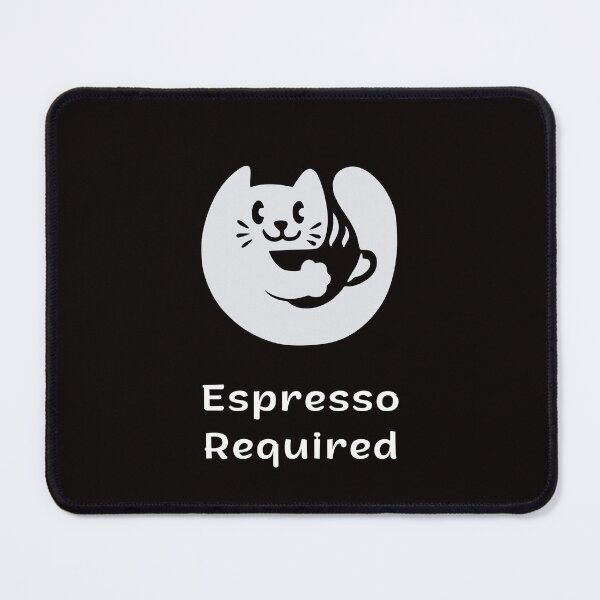 Item preview, Espresso Required | Espresso Yourself Cats | Minimalist Coffee Cat designed and sold by ContigoART.