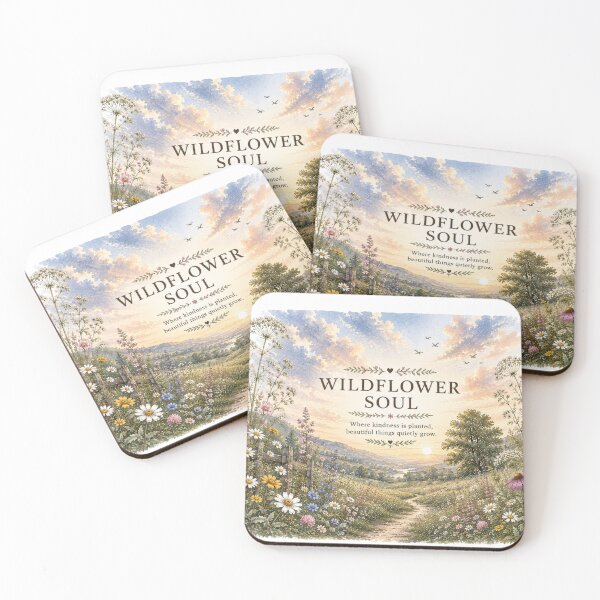 Item preview, Wildflower Soul | Vintage Wildflower Landscape Illustration designed and sold by Desvyn.