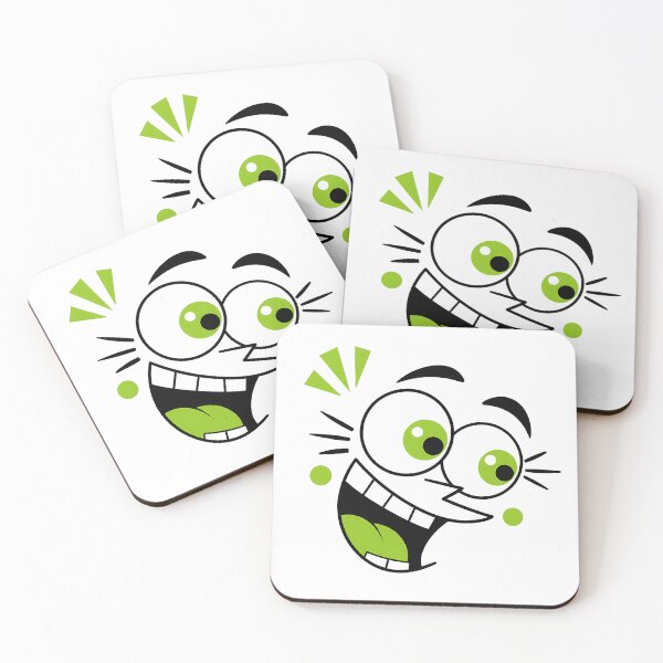 Item preview, Cartoon Green Crazy Smile Face designed and sold by Jaideep Walia.