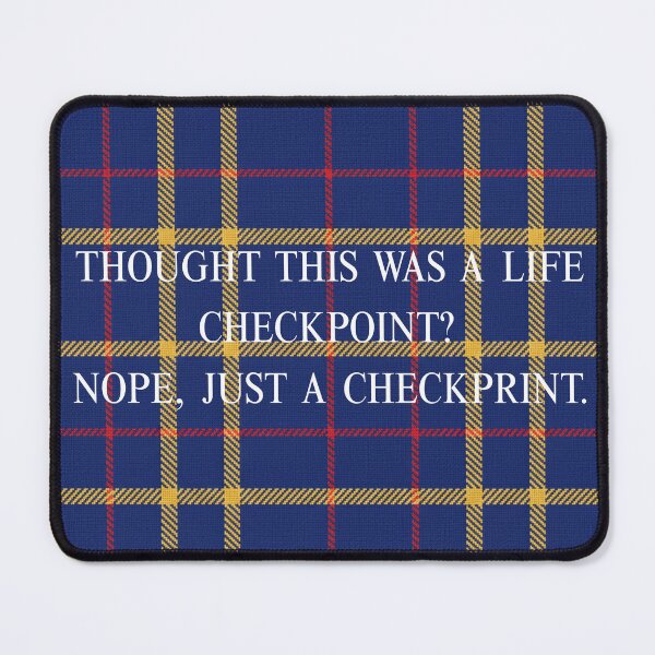 Item preview, Life Checkpoint / Check Print - Royal Blue & Gold Tartan designed and sold by lifrary365.