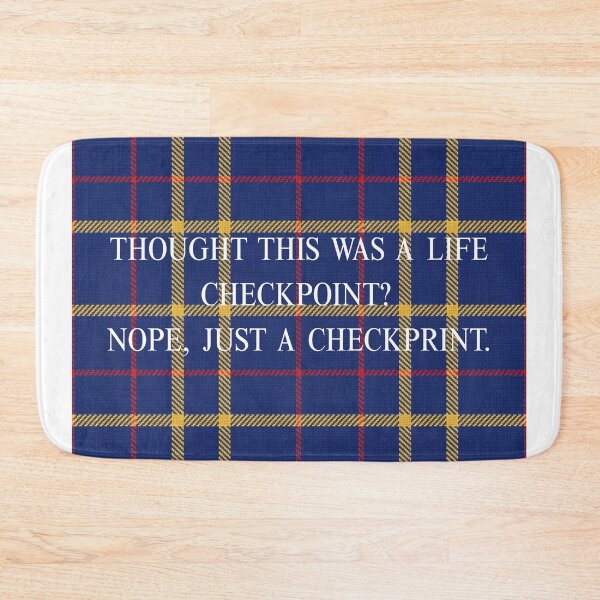 Item preview, Life Checkpoint / Check Print - Royal Blue & Gold Tartan designed and sold by lifrary365.
