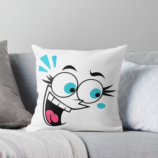 Item preview, Cartoon Excited Cyan Smile Face designed and sold by Jaideep Walia.