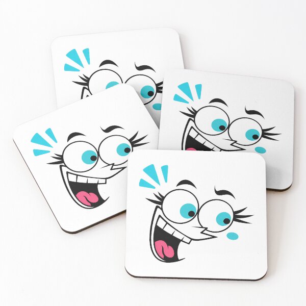 Item preview, Cartoon Excited Cyan Smile Face designed and sold by Jaideep Walia.