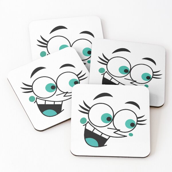 Item preview, Cartoon Teal Crazy Smile Face designed and sold by Jaideep Walia.