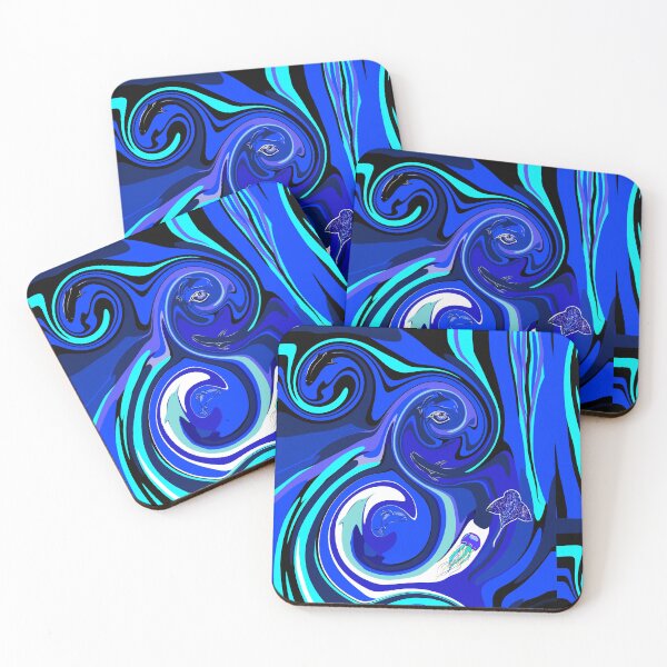 Item preview, BLUE ocean Abstract print designed and sold by JoSangya.
