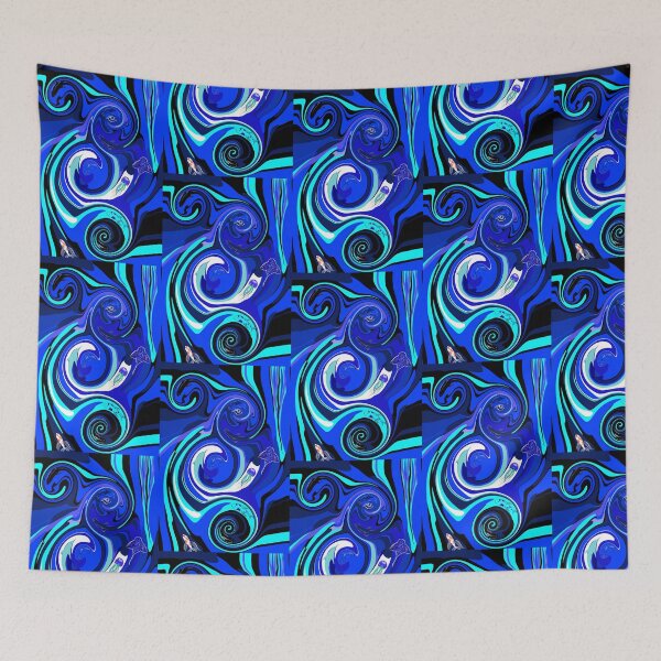 Item preview, BLUE ocean Abstract print designed and sold by JoSangya.