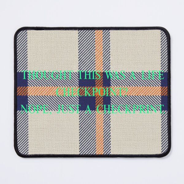 Item preview, Life Checkpoint / Check Print - Cream & Orange Grid Plaid designed and sold by lifrary365.