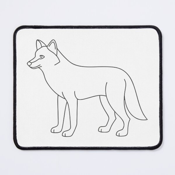 Item preview, Wolf Elegant 1 Line Art Gift designed and sold by OneLine Studio.