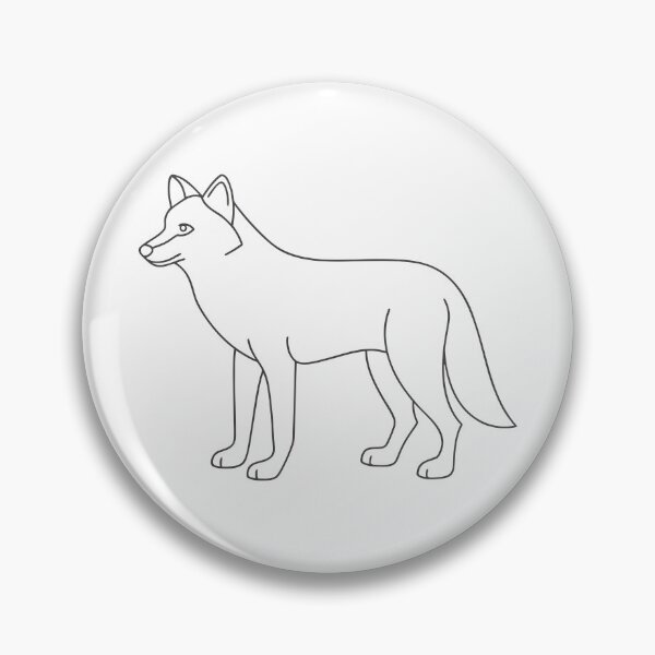 Item preview, Wolf Elegant 1 Line Art Gift designed and sold by OneLine Studio.