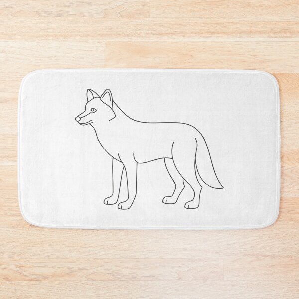 Item preview, Wolf Elegant 1 Line Art Gift designed and sold by OneLine Studio.