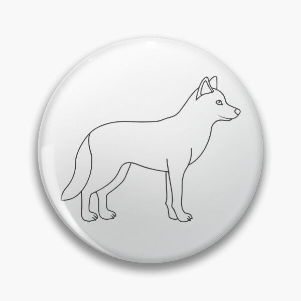Item preview, Wolf Elegant 2 Line Art Gift designed and sold by OneLine Studio.