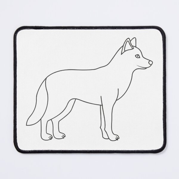 Item preview, Wolf Elegant 2 Line Art Gift designed and sold by OneLine Studio.