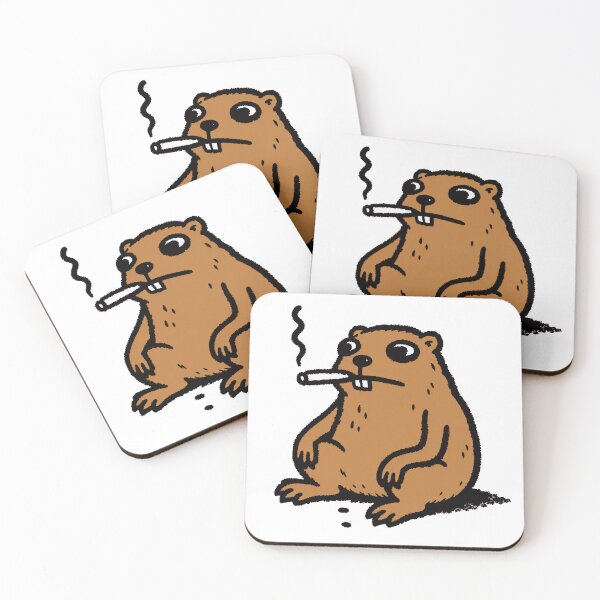 Item preview, Funny Smoking Beaver designed and sold by HoloHugDesigns.
