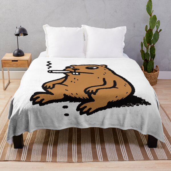 Item preview, Funny Smoking Beaver designed and sold by HoloHugDesigns.