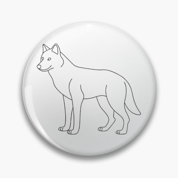 Item preview, Wolf Friendly 1 Line Art Gift designed and sold by OneLine Studio.