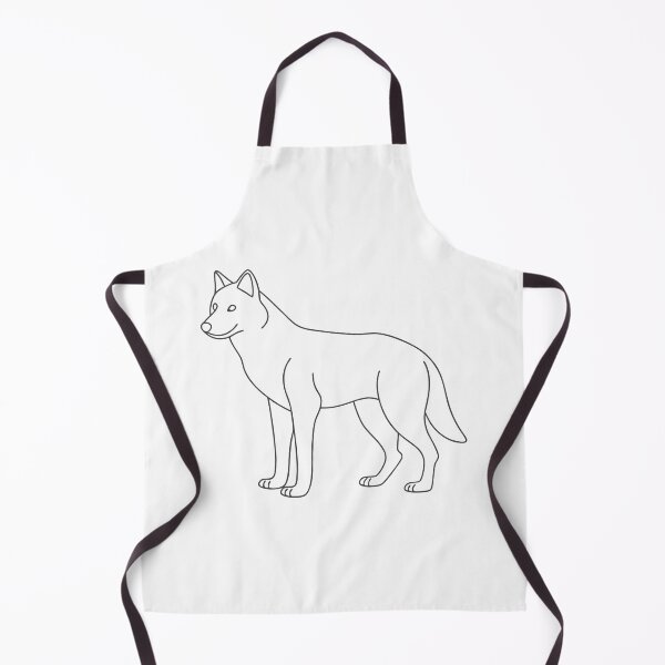 Item preview, Wolf Friendly 1 Line Art Gift designed and sold by OneLine Studio.