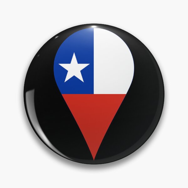 Item preview, Chile Flag Location Pin Map Marker | Chilean Destination GPS Icon designed and sold by NTGUILTY.