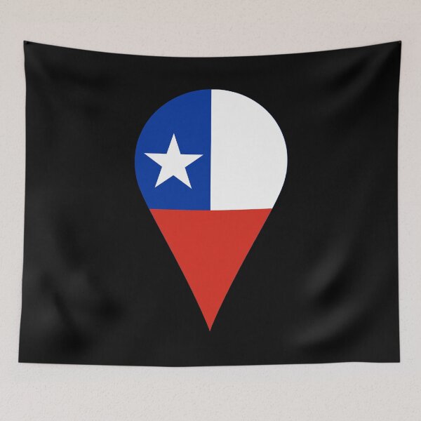 Item preview, Chile Flag Location Pin Map Marker | Chilean Destination GPS Icon designed and sold by NTGUILTY.