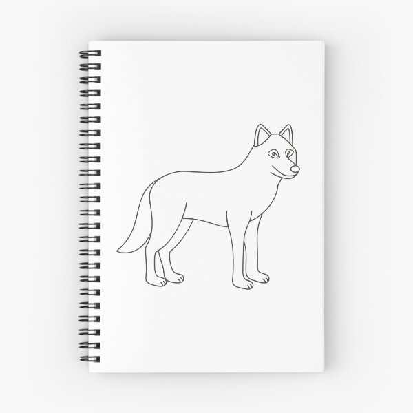 Item preview, Wolf Friendly 2 Line Art Gift designed and sold by OneLine Studio.