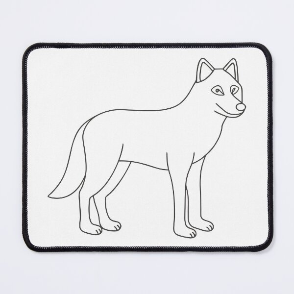 Item preview, Wolf Friendly 2 Line Art Gift designed and sold by OneLine Studio.