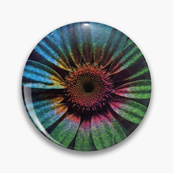 Item preview, Vibrant Rainbow Gradient Macro Flower Art designed and sold by WitchyBotanicaArt.