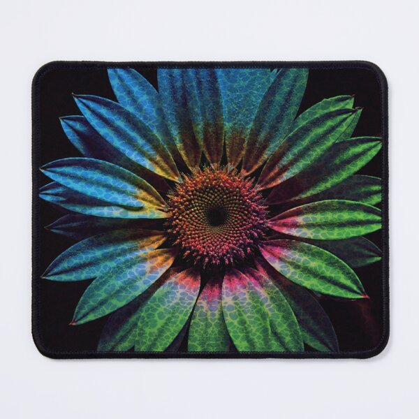 Item preview, Vibrant Rainbow Gradient Macro Flower Art designed and sold by WitchyBotanicaArt.