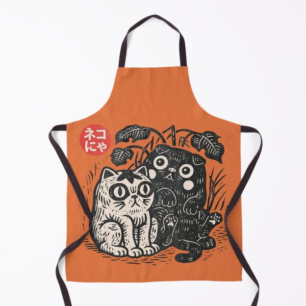 Item preview, Two Cute Foliage Cats Garden Sketch designed and sold by EdvvinStudios.