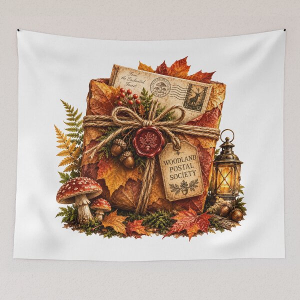 Item preview, Autumn Mail Bundle Woodland Postal Society designed and sold by Mosslume Studio.