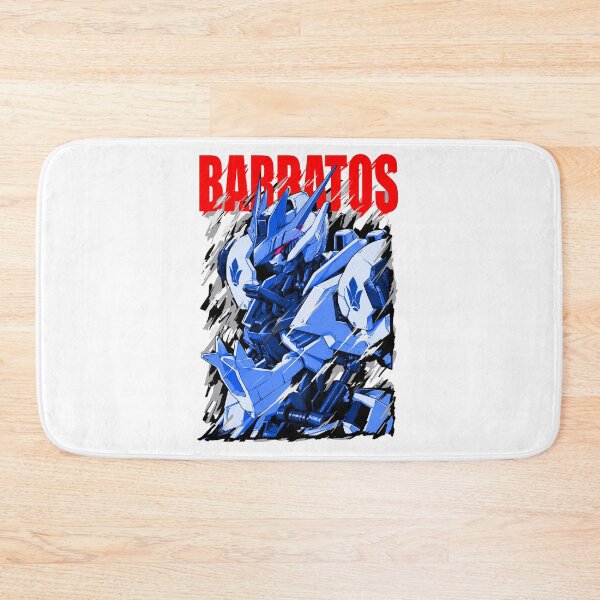 Item preview, black white blue frame Barbatos lupus rex Gundam tekkadan vector illustration designed and sold by sabartgunpla.