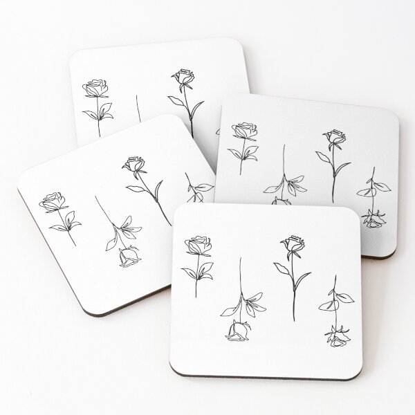 Item preview, Minimalist Rose Line Art Botanical Illustration designed and sold by M.lodhi.