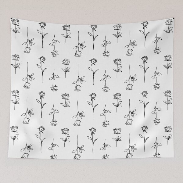 Item preview, Minimalist Rose Line Art Botanical Illustration designed and sold by Modest-Threads.