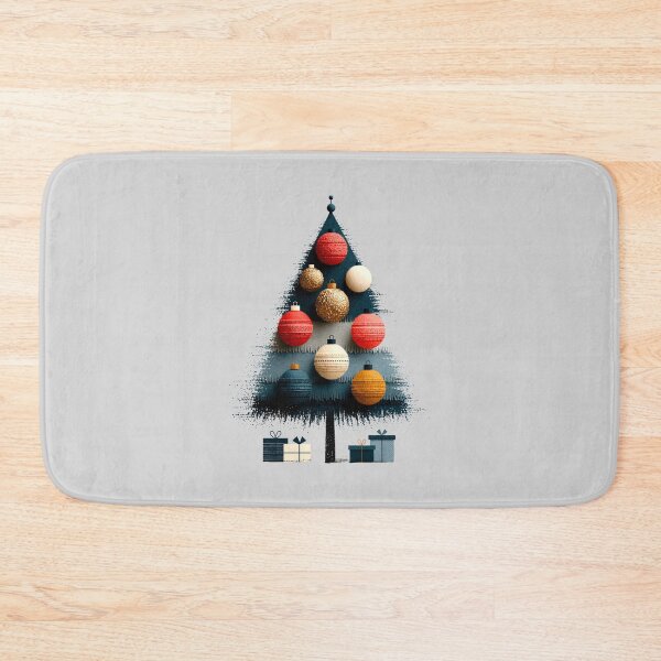 Item preview, Textured Modern Minimalist Christmas Tree Art designed and sold by colorful-white.