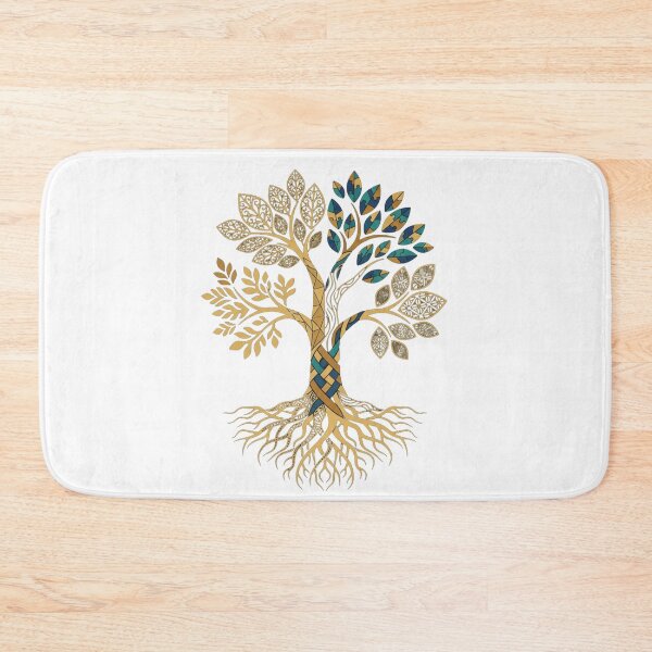 Item preview, Sacred Tree of Life Gold Filigree Geometric Emblem designed and sold by Dzblack.